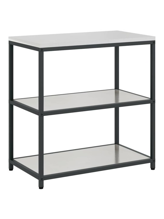 Virtuves glabāšanas komplekts 3 pcs sudrabs 240 x 50 x 92 cm
