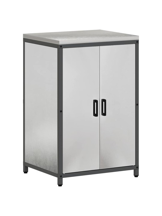 Virtuves glabāšanas komplekts 3 pcs sudrabs 240 x 50 x 92 cm