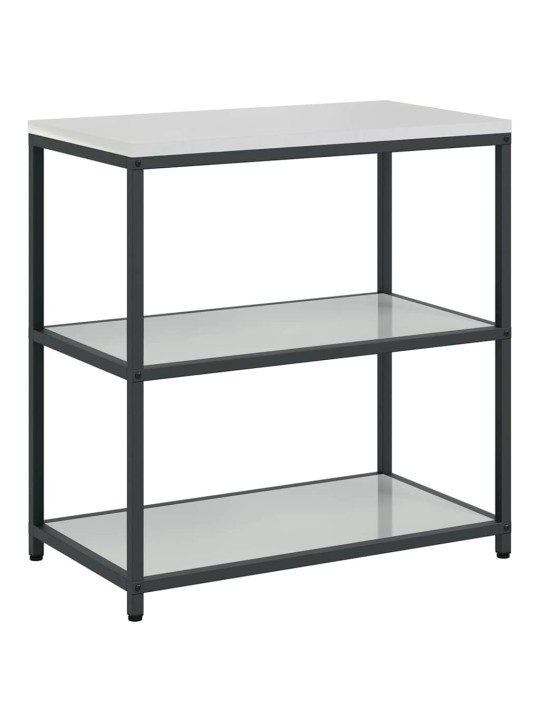 Virtuves glabāšanas komplekts 3 pcs sudrabs 240 x 50 x 92 cm
