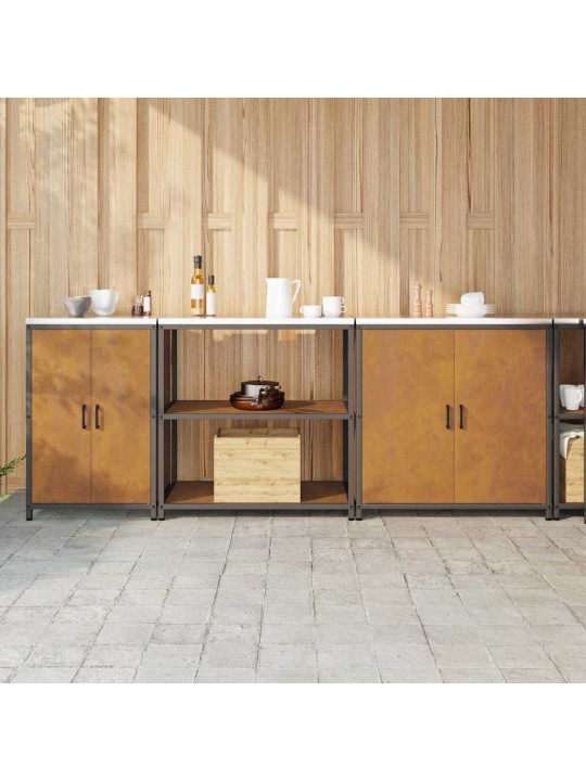 Virtuves glabāšanas komplekts other 3 pcs rūsa 240 x 50 x 92 cm