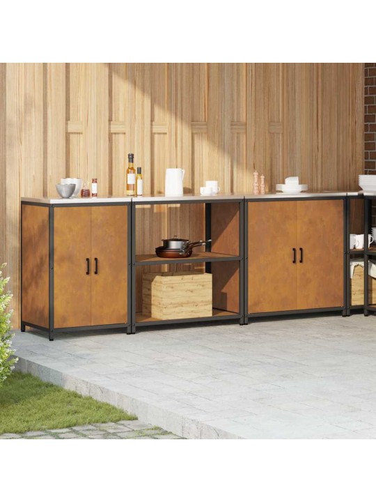 Virtuves glabāšanas komplekts other 3 pcs rūsa 240 x 50 x 92 cm
