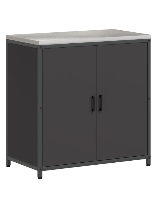 Virtuves glabāšanas komplekts 2 pcs melna 150 x 50 x 92 cm
