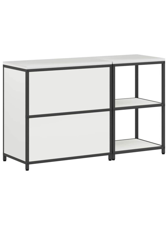 Virtuves glabāšanas komplekts 2 pcs balts 150 x 50 x 92 cm