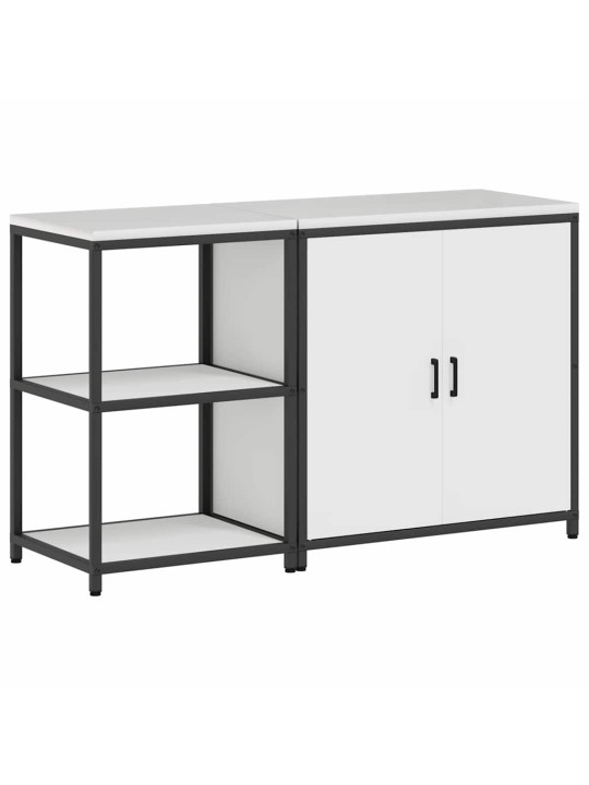 Virtuves glabāšanas komplekts 2 pcs balts 150 x 50 x 92 cm