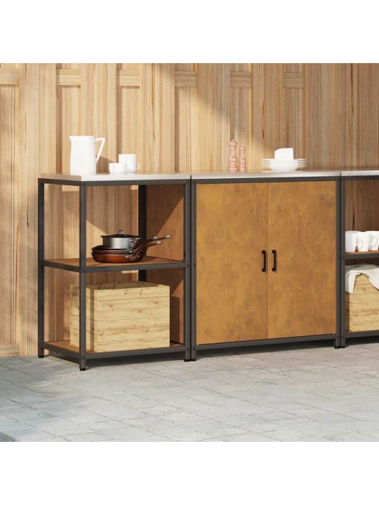 Virtuves glabāšanas komplekts 2 pcs rūsa 150 x 50 x 92 cm