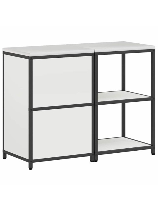 Virtuves glabāšanas komplekts 2 pcs balts 120 x 50 x 92 cm