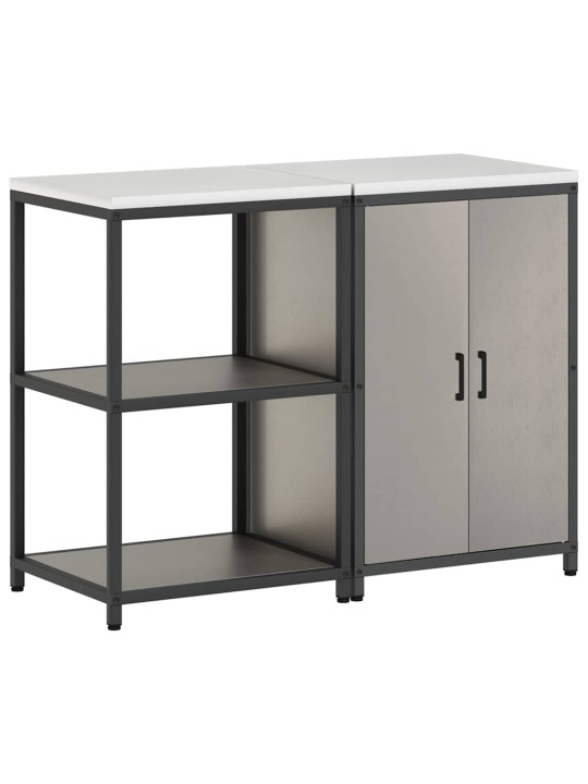 Virtuves glabāšanas komplekts 2 pcs rūsa 120 x 50 x 92 cm