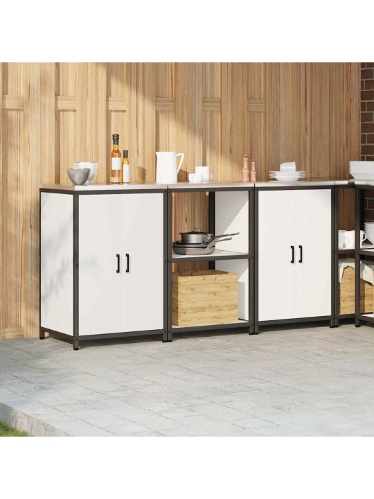 Virtuves glabāšanas komplekts 3 pcs balta 180 x 50 x 92 cm