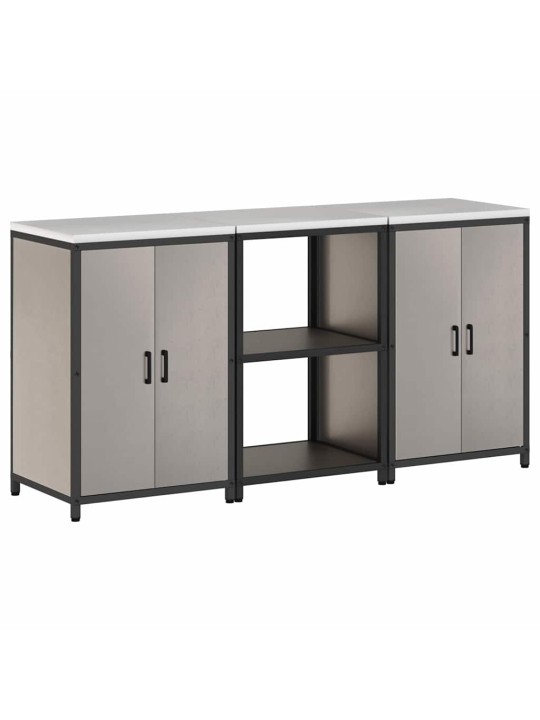 Virtuves glabāšanas komplekts 3 pcs rūsa 180 x 50 x 92 cm