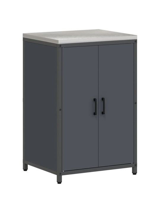 Virtuves glabāšanas komplekts 3 pcs antracīts 210 x 50 x 92 cm