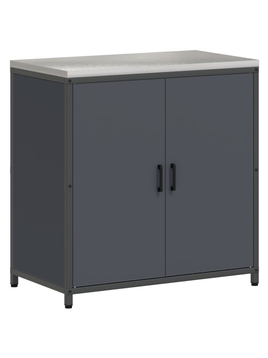 Virtuves glabāšanas komplekts 3 pcs antracīts 210 x 50 x 92 cm