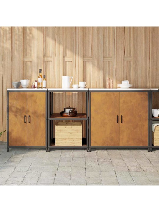 Virtuves glabāšanas komplekts other 3 pcs rūsa 210 x 50 x 92 cm