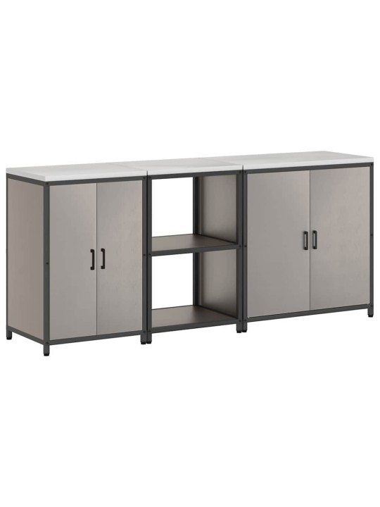 Virtuves glabāšanas komplekts other 3 pcs rūsa 210 x 50 x 92 cm