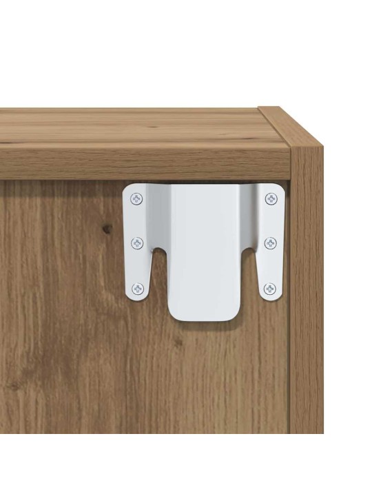 Tv skapju komplekts 3 pcs amatnieku ozola 37 x 37 x 142.5 cm