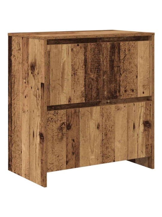 Sānu skapji 3 pcs vecs koks 70 x 41 x 75 cm inženierijas koks