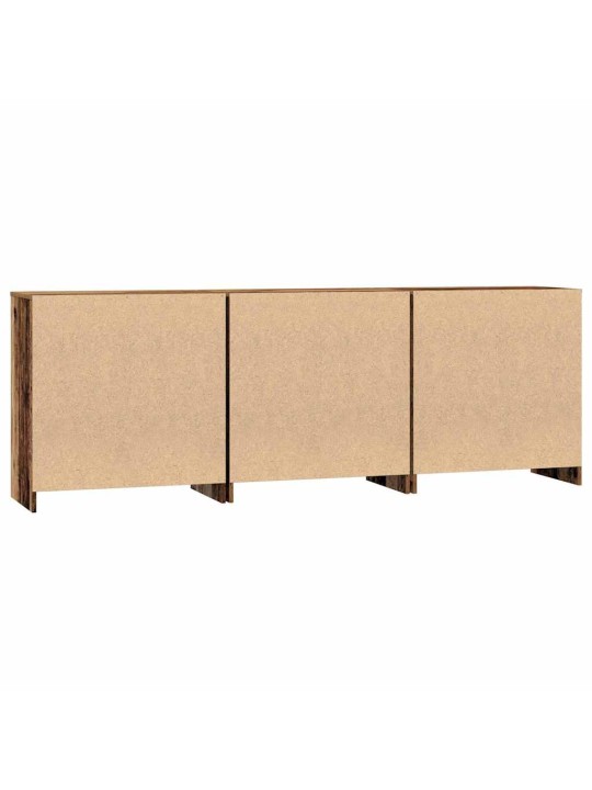 Sānu skapji 3 pcs vecs koks 70 x 41 x 75 cm inženierijas koks