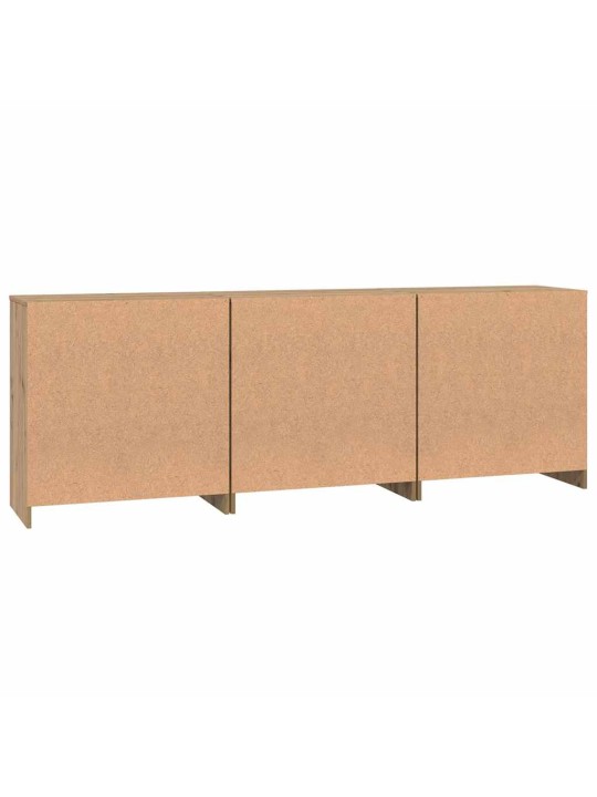 Sānu skapji 3 pcs amatnieku ozola 70 x 41 x 75 cm