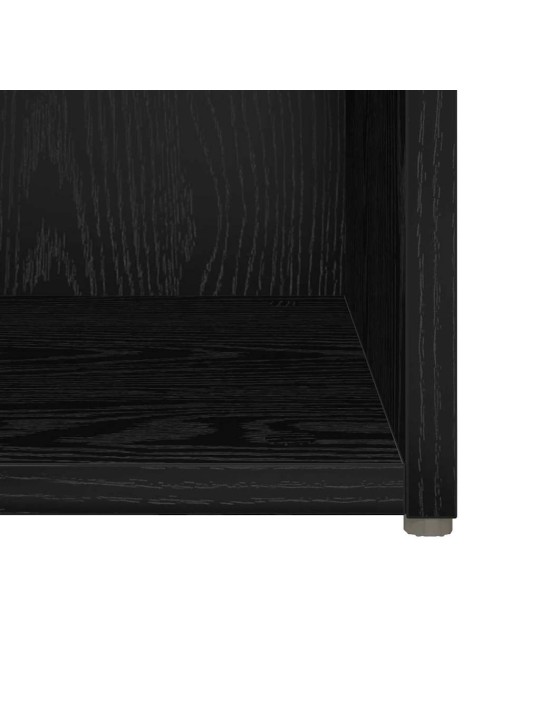 Tv skapju komplekts 6 pcs melns ozolkoks 37 x 35 x 72 cm