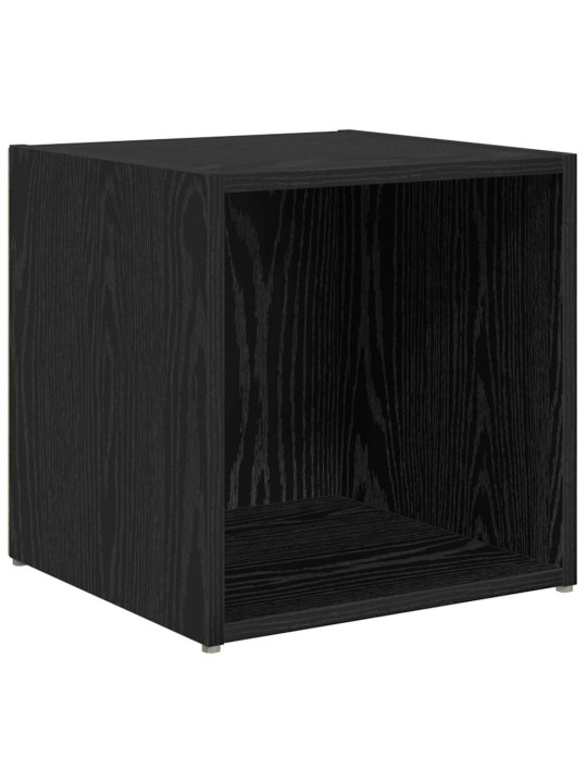 Tv skapju komplekts 6 pcs melns ozolkoks 37 x 35 x 72 cm