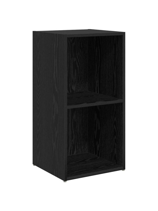 Tv skapju komplekts 6 pcs melns ozolkoks 37 x 35 x 72 cm