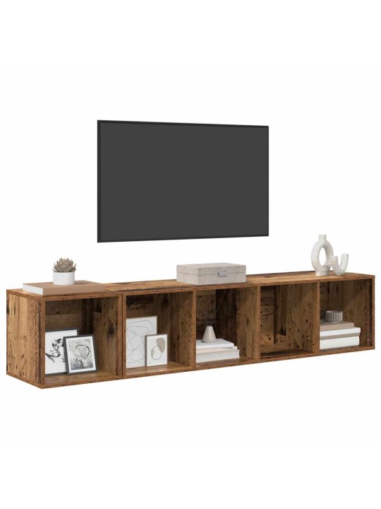 Tv skapju komplekts 2 pcs veca koka 37 x 37 x 142.5 cm