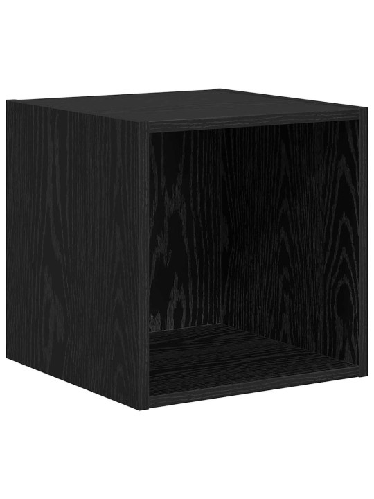 Tv skapju komplekts 2 pcs melns ozols 37 x 37 x 142.5 cm