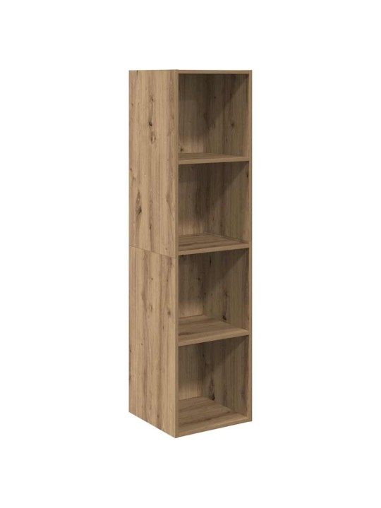 Tv skapju komplekts 2 pcs amatnieku ozola 37 x 37 x 142.5 cm