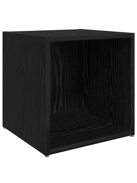 Tv skapju komplekts 8 pcs melns ozolkoks 37 x 35 x 72 cm