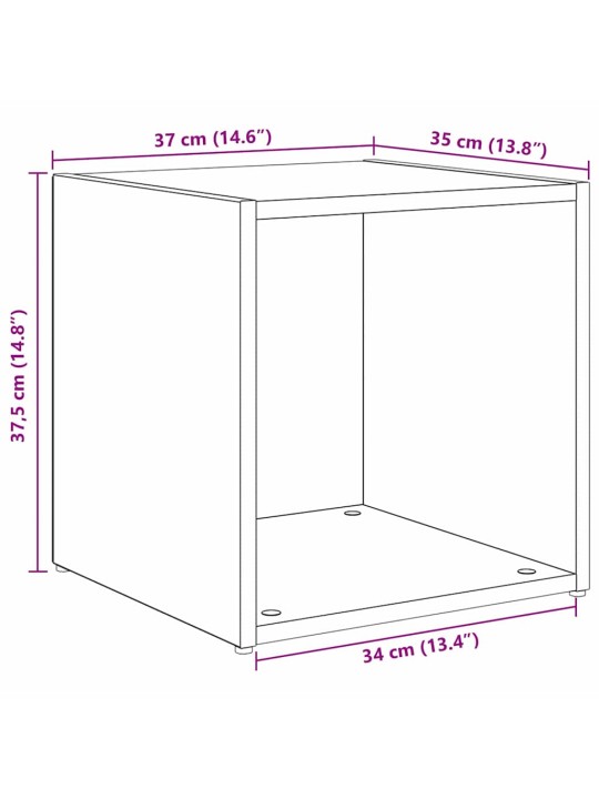 Tv skapju komplekts 8 pcs melns ozolkoks 37 x 35 x 72 cm