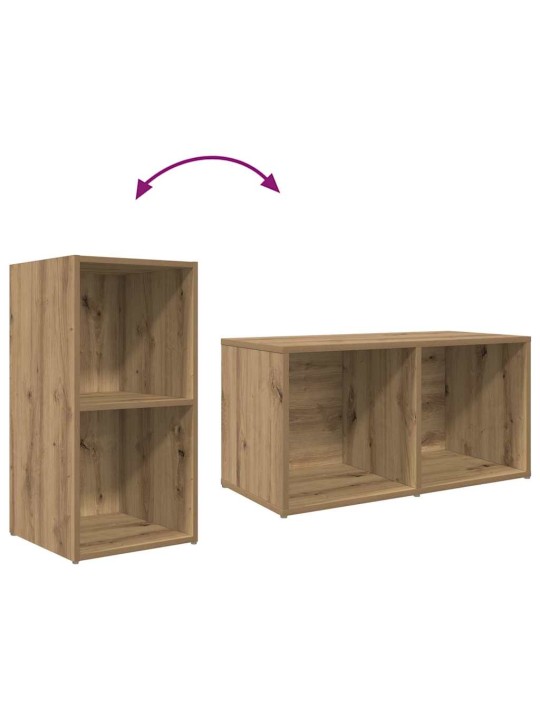 Tv skapju komplekts 8 pcs artisānā ozols 37 x 35 x 72 cm