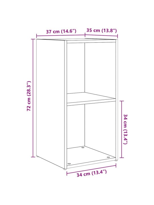 Tv skapju komplekts 8 pcs artisānā ozols 37 x 35 x 72 cm