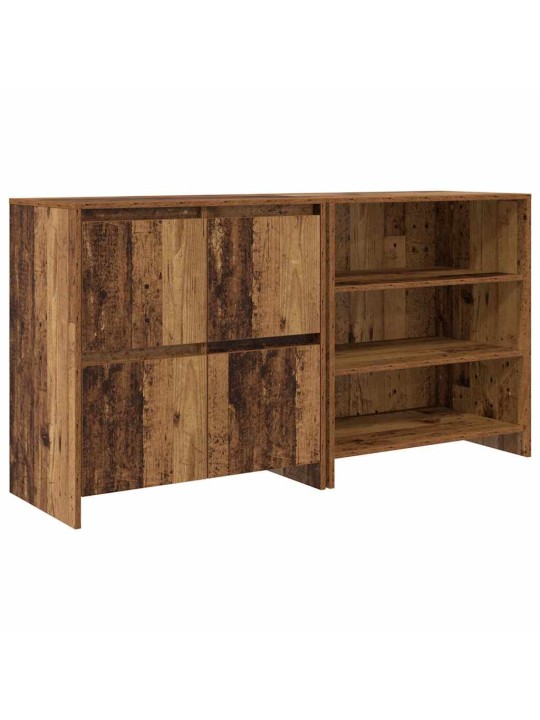 Sānu skapji 2 pcs vecs koks 70 x 41 x 75 cm inženierijas koks