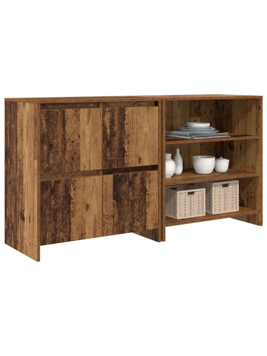 Sānu skapji 2 pcs vecs koks 70 x 41 x 75 cm inženierijas koks