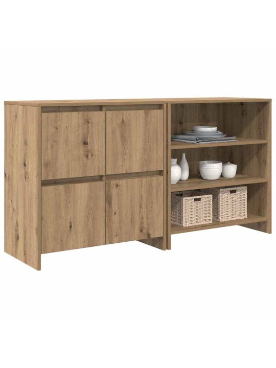 Sānu skapji 2 pcs amatnieku ozola 70 x 41 x 75 cm