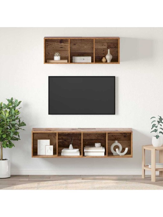 Tv skapju komplekts 2 pcs vecs koks 37 x 37 x 142.5 cm
