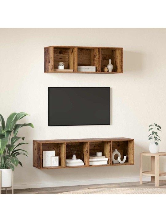 Tv skapju komplekts 2 pcs vecs koks 37 x 37 x 142.5 cm