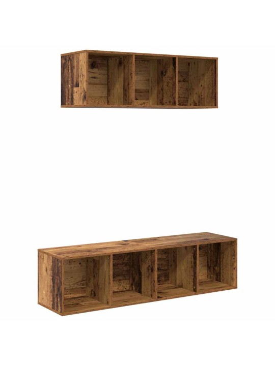 Tv skapju komplekts 2 pcs vecs koks 37 x 37 x 142.5 cm