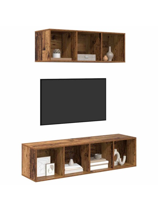 Tv skapju komplekts 2 pcs vecs koks 37 x 37 x 142.5 cm