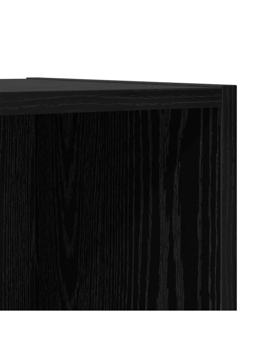 Tv skapju komplekts 2 pcs melns ozols 37 x 37 x 142.5 cm