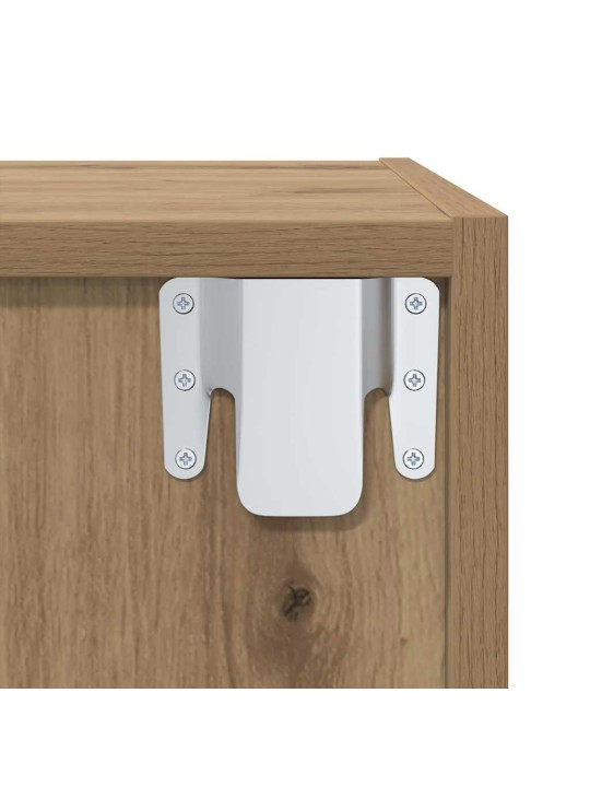 Tv skapju komplekts 2 pcs amatnieku ozola 37 x 37 x 142.5 cm
