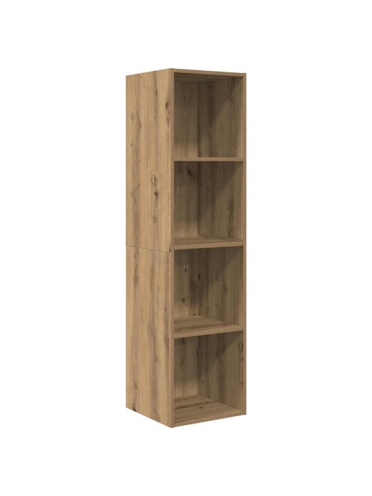 Tv skapju komplekts 2 pcs amatnieku ozola 37 x 37 x 142.5 cm