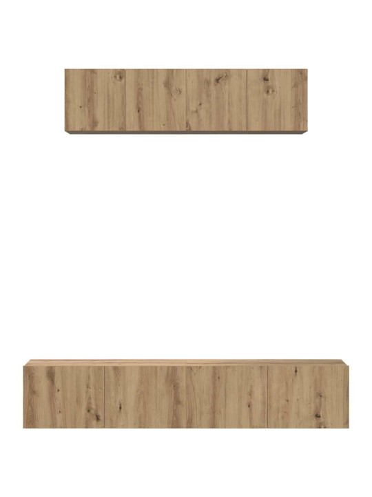 Tv skapju komplekts 4 pcs amatnieku ozola
