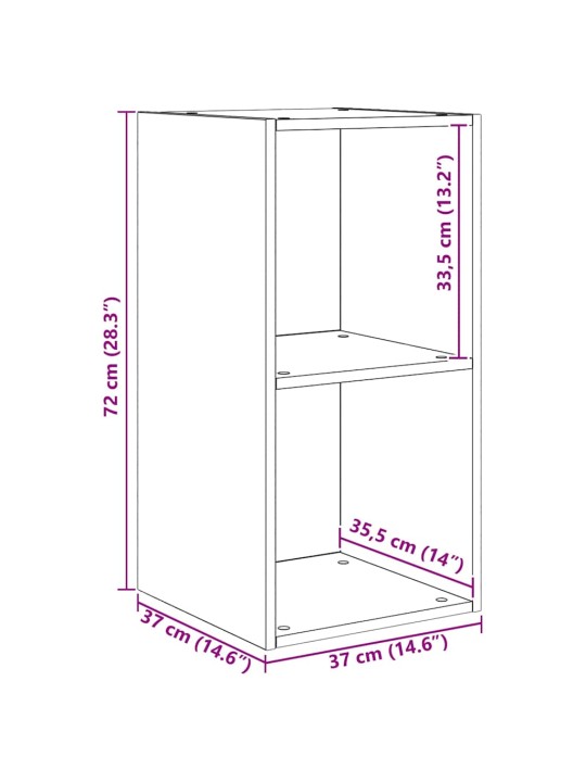 Tv skapju komplekts 3 pcs vecs koks 37 x 37 x 107 cm