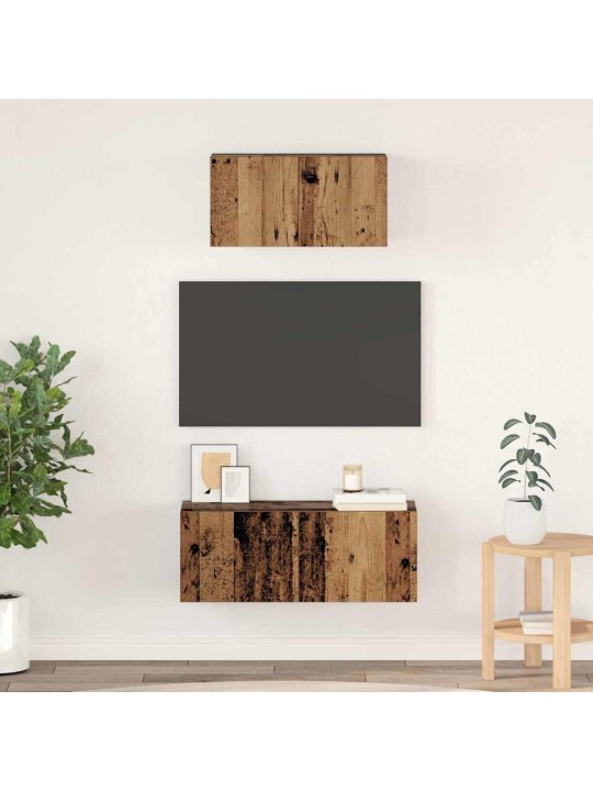 Tv skapju komplekts 2 pcs vecs koks 80 x 30 x 30 cm