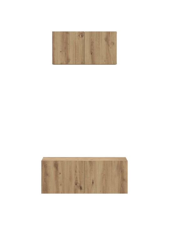 Tv skapju komplekts 2 pcs amatnieku ozola 80 x 30 x 30 cm