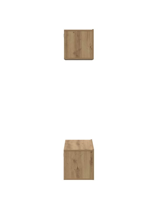 Tv skapju komplekts 2 pcs amatnieku ozola 80 x 30 x 30 cm