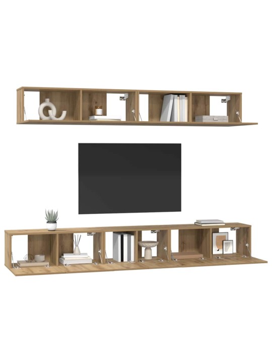 Tv skapju komplekts 5 pcs amatnieku ozola