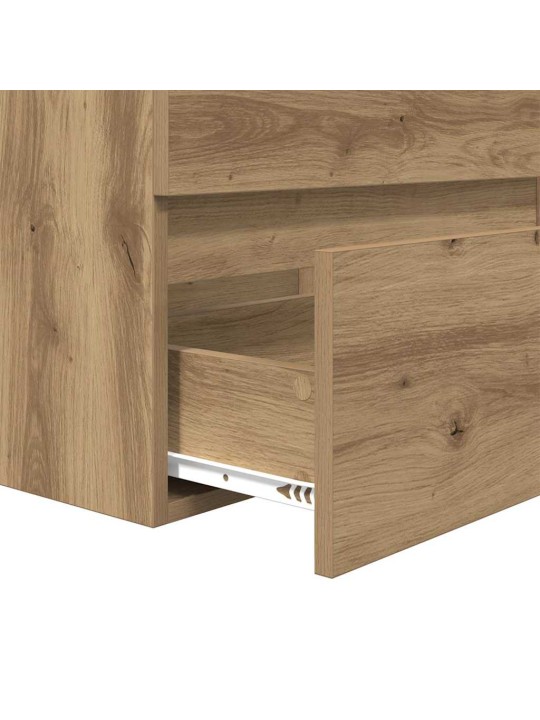 Vannas istabas mēbeļu komplekts 3 pcs amatnieku ozola