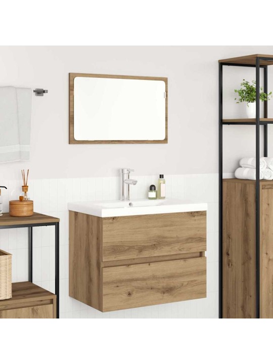 Vannas istabas mēbeļu komplekts 3 pcs amatnieku ozola