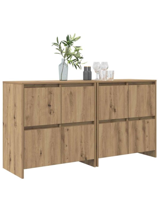 Sānu skapji 2 pcs amatnieku ozola 70 x 41 x 75 cm